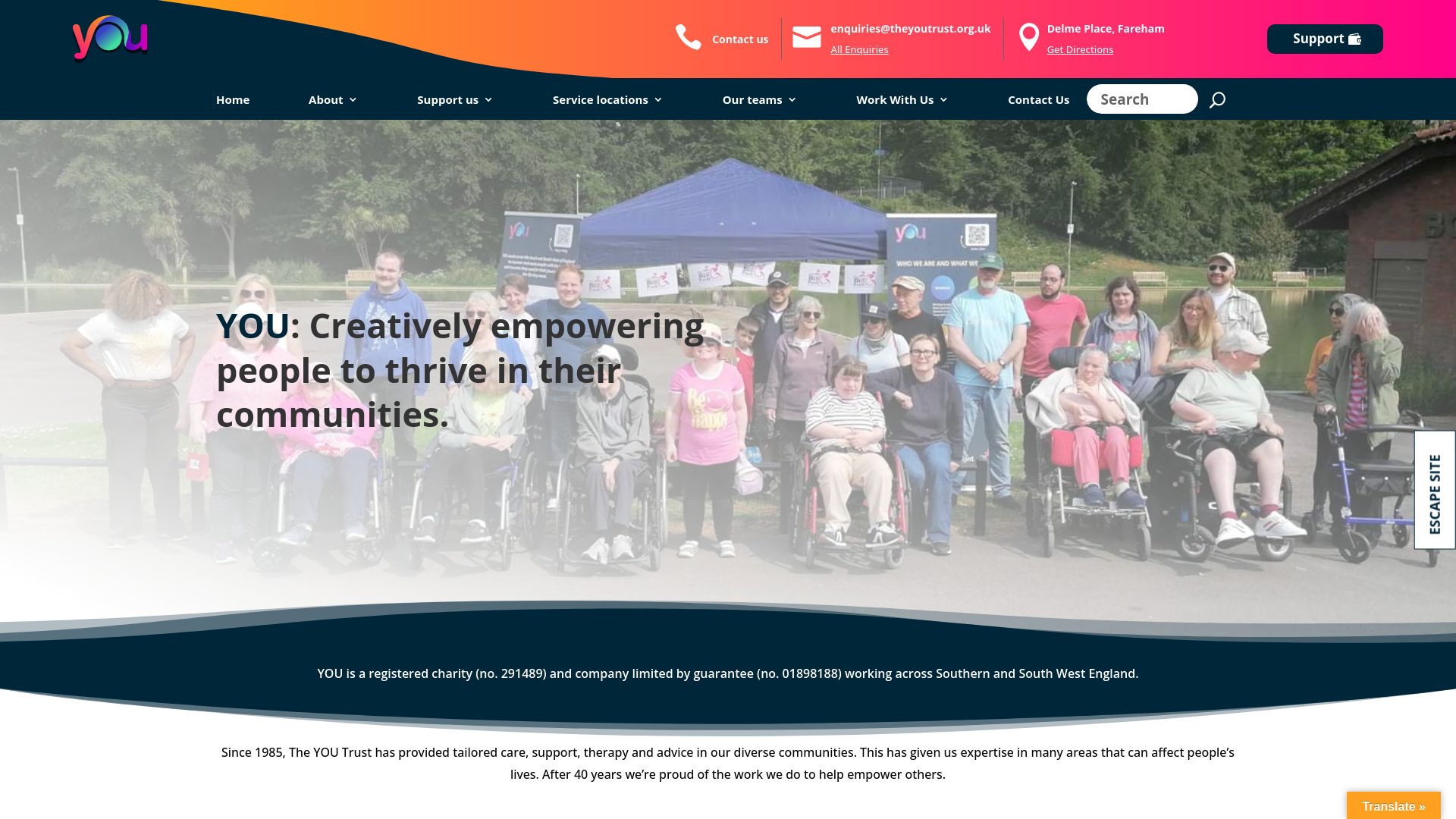 Website screenshot