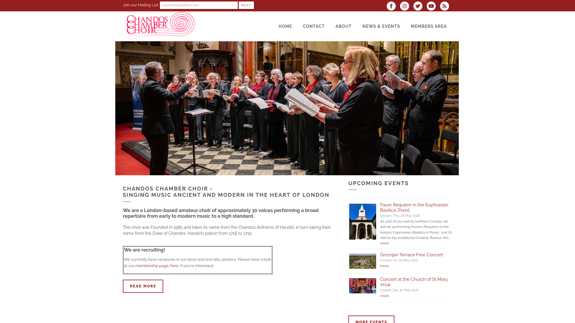 Website screenshot