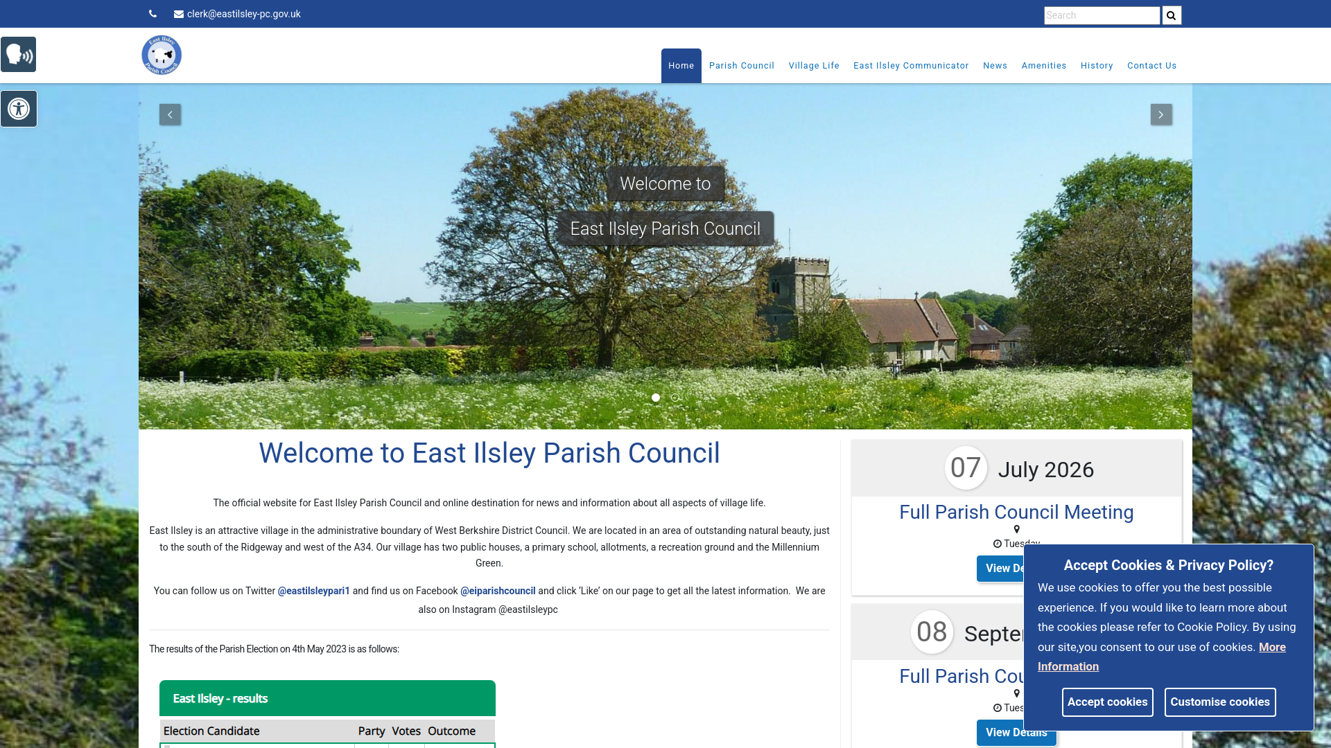 Website screenshot
