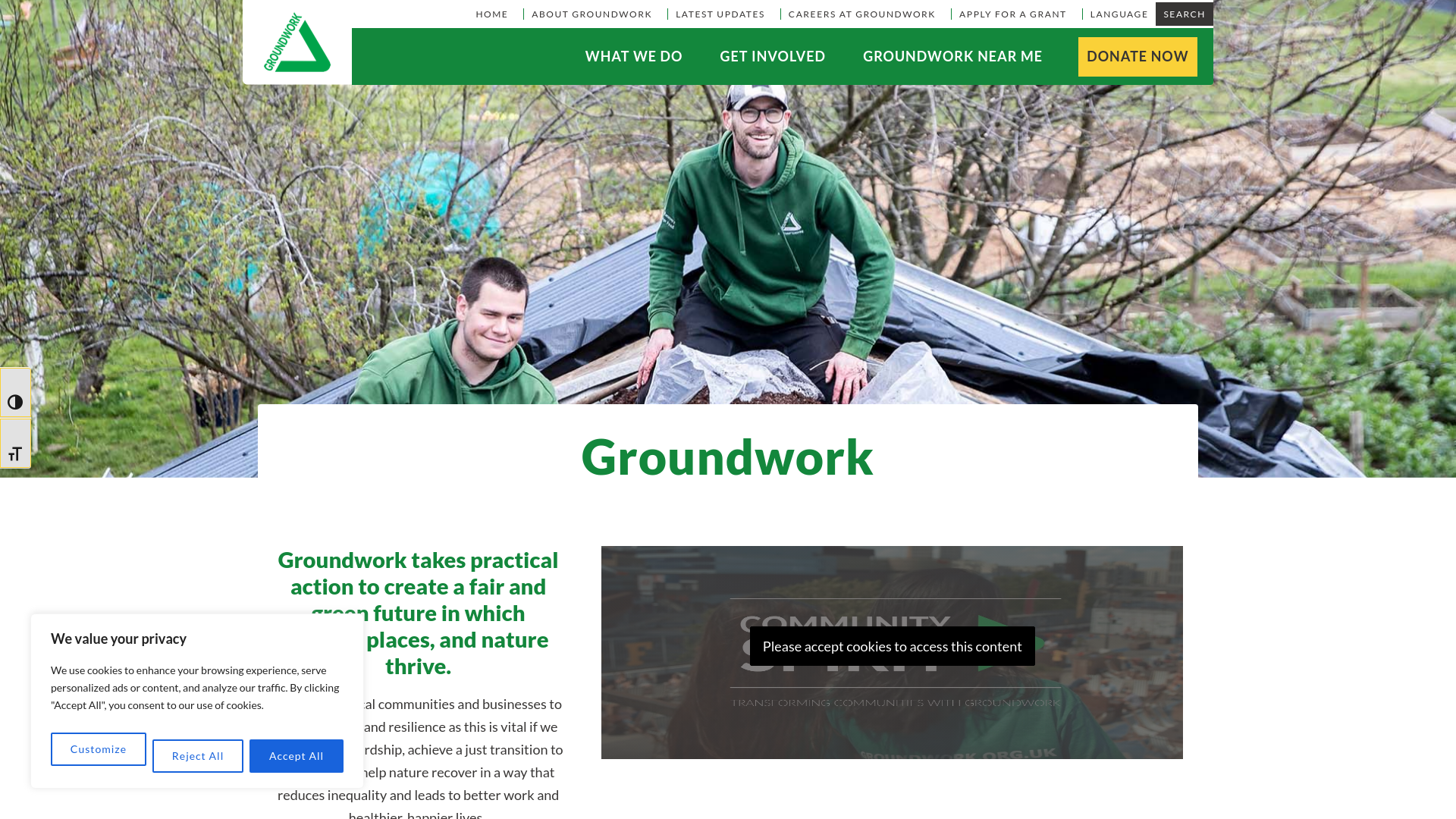 Website screenshot