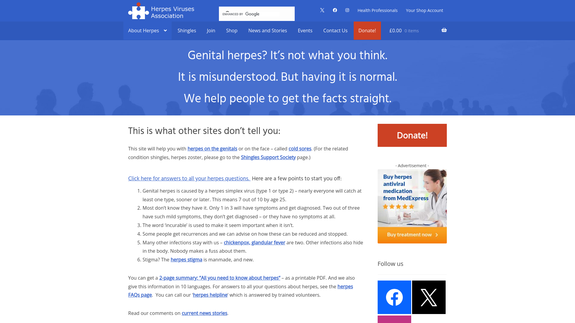 Website screenshot