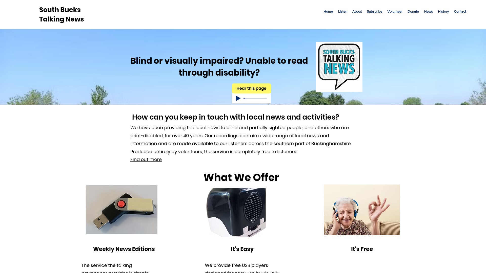 Website screenshot