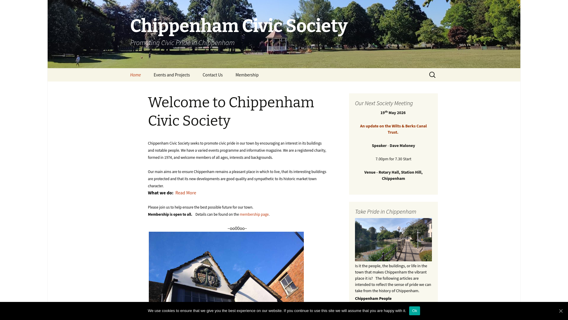 Website screenshot