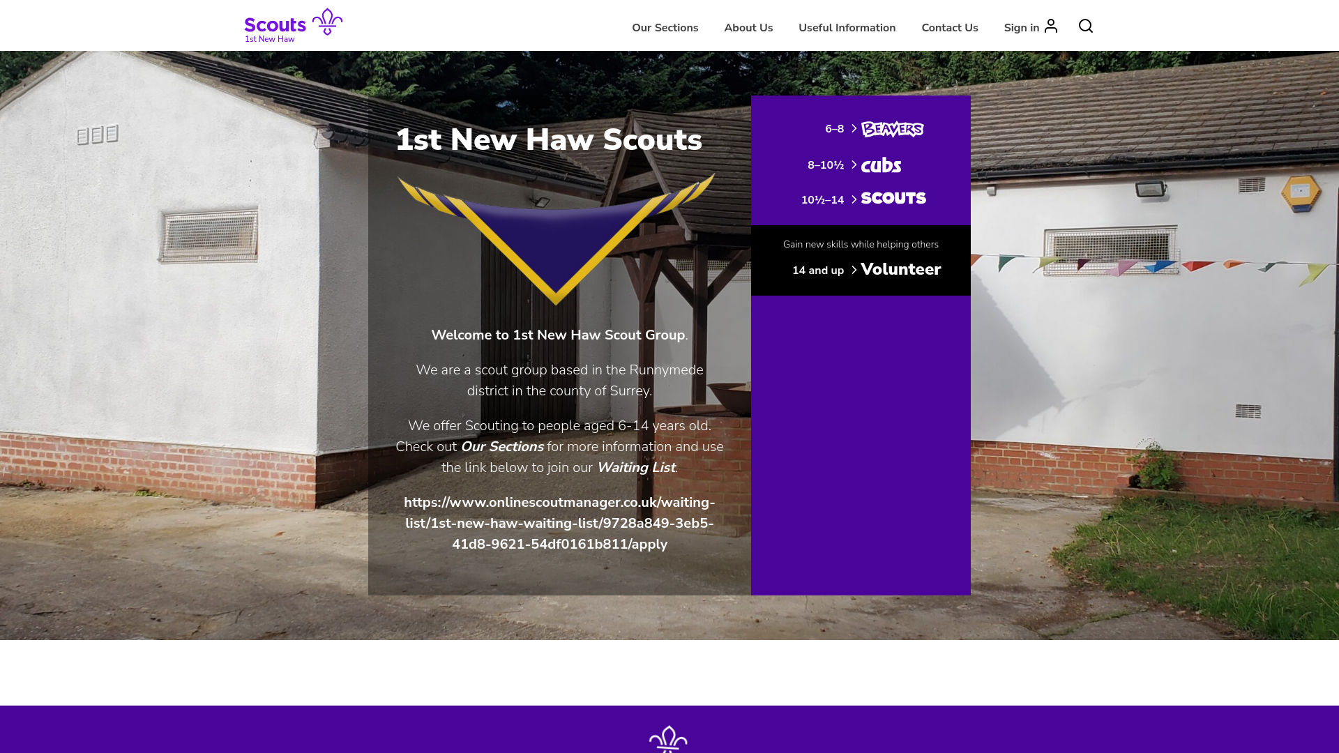 Website screenshot