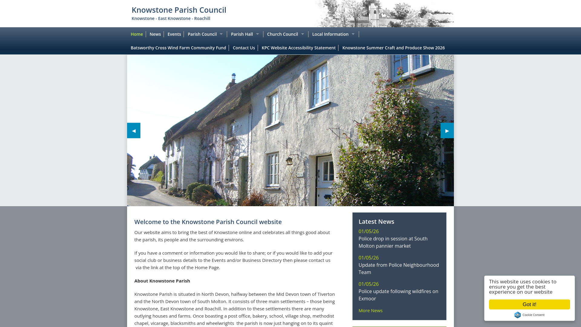 Website screenshot
