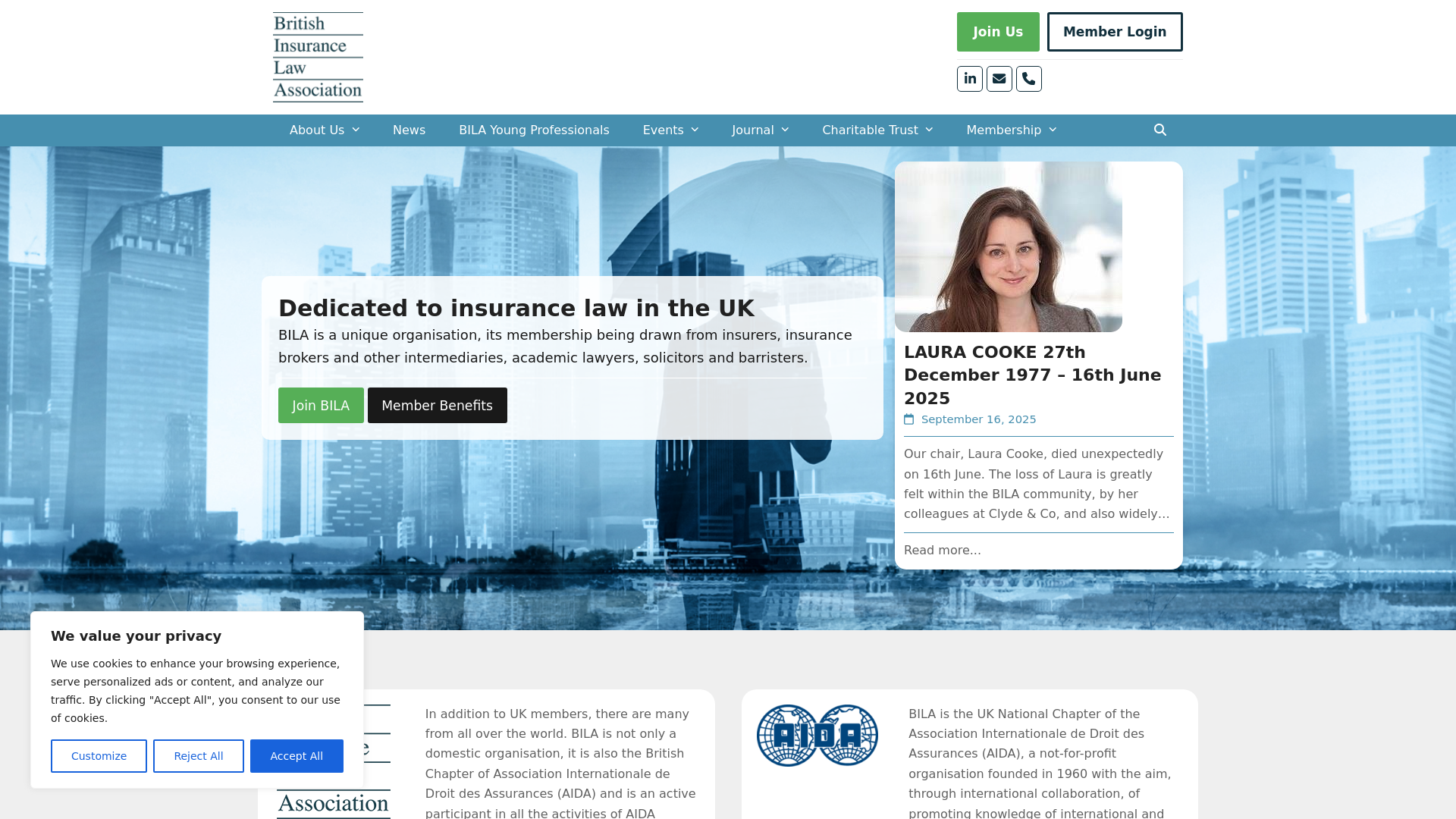 Website screenshot