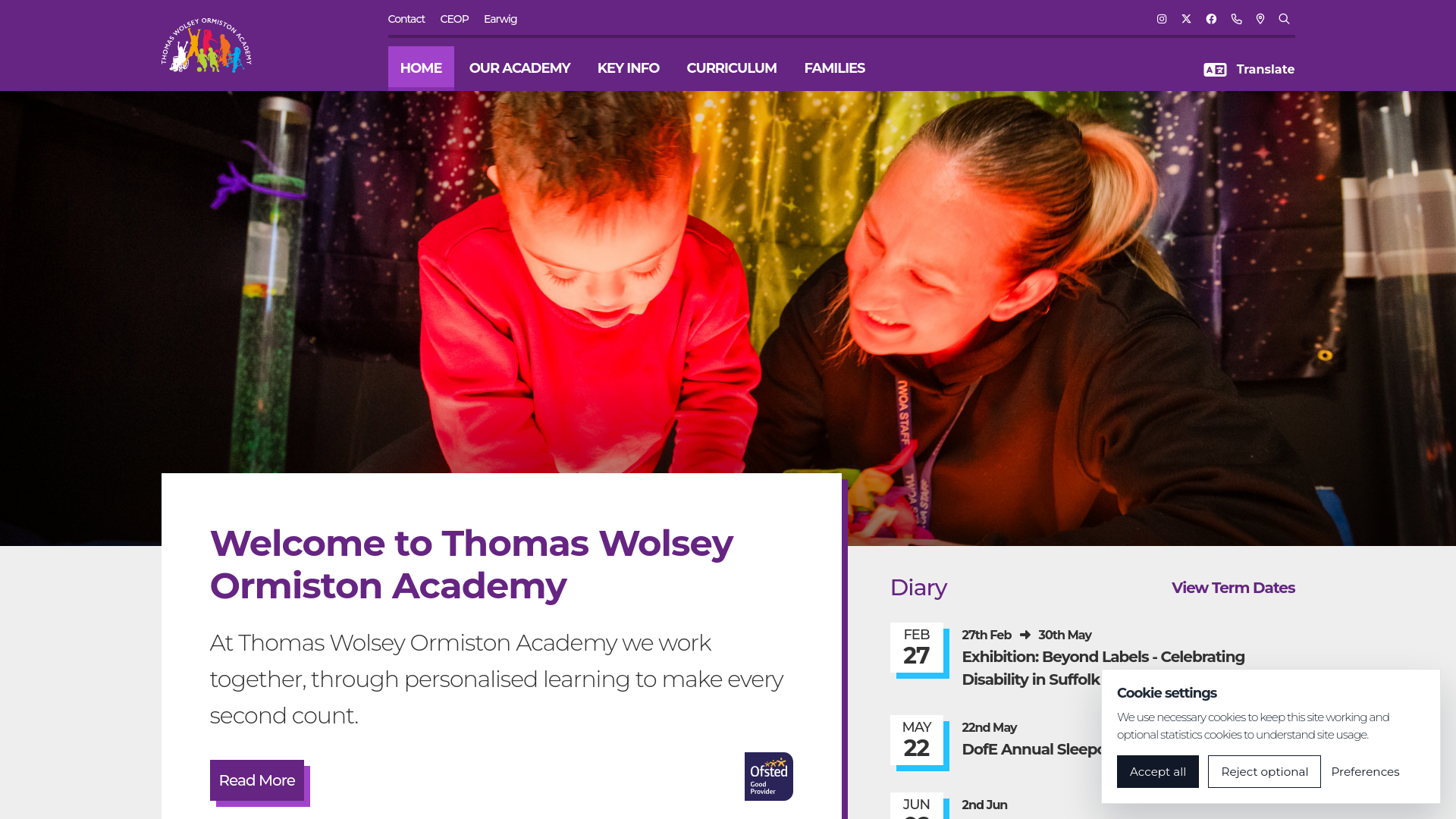 Website screenshot