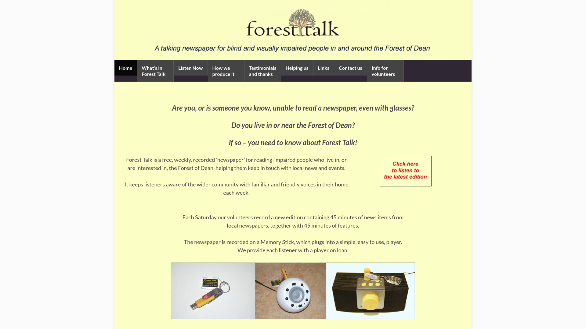 Website screenshot