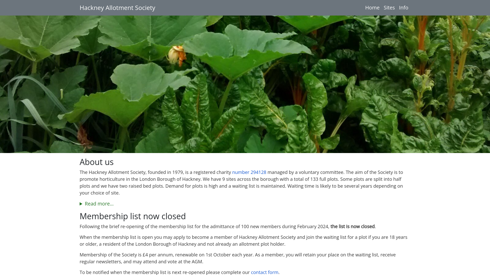 Website screenshot
