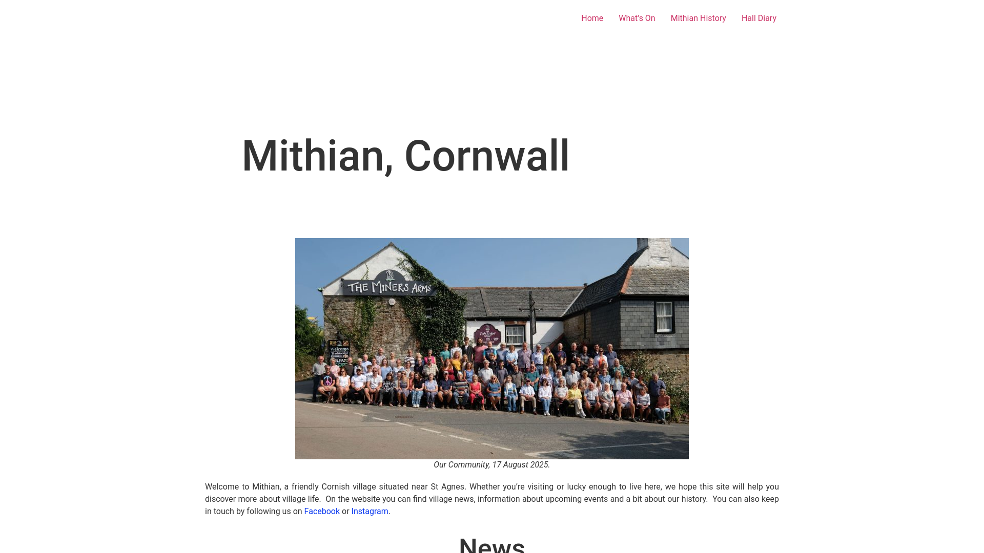 Website screenshot