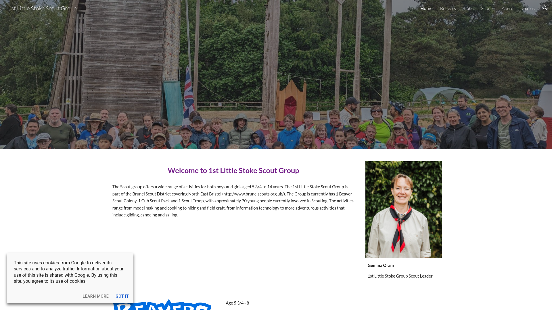 Website screenshot