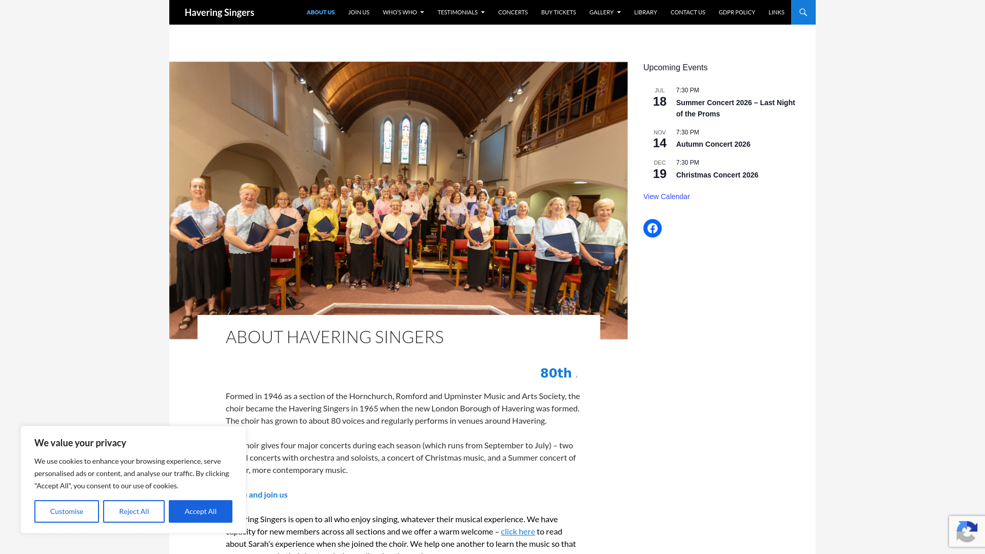 Website screenshot