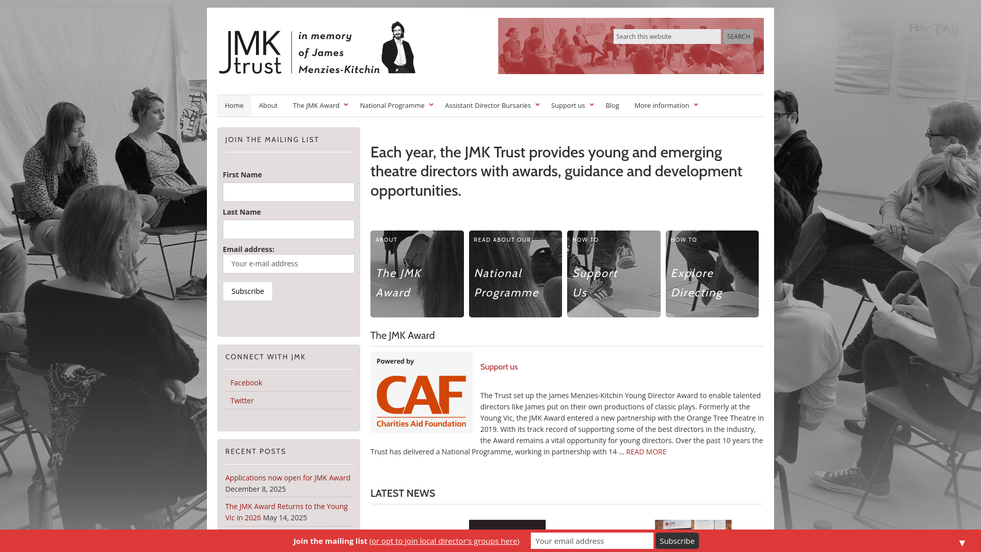 Website screenshot