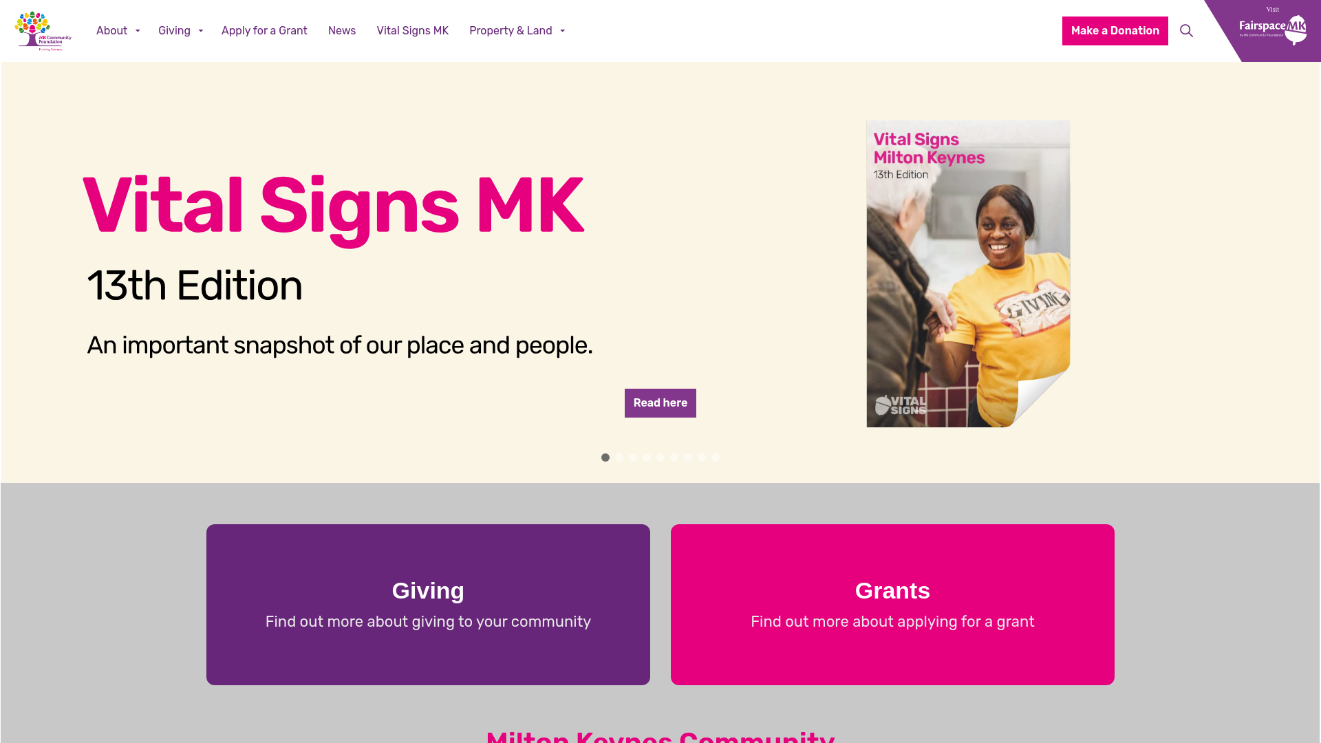 Website screenshot