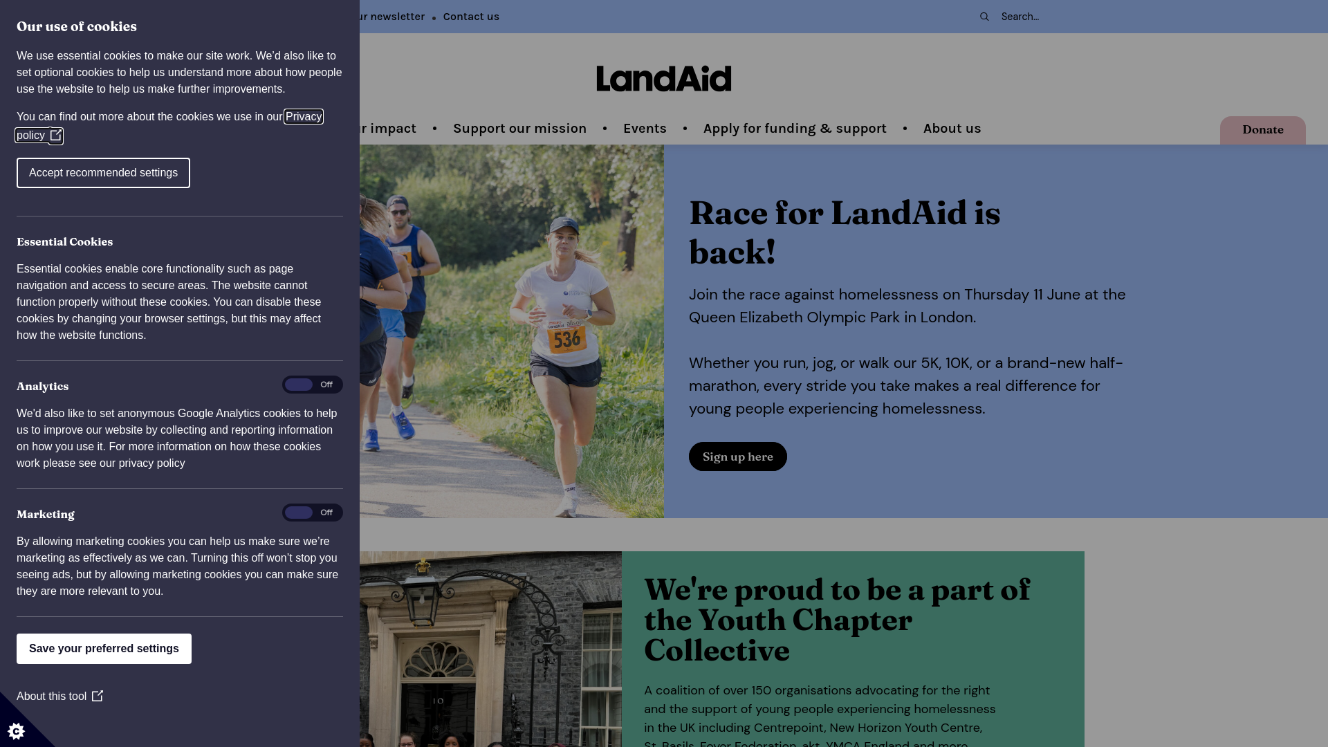 Website screenshot