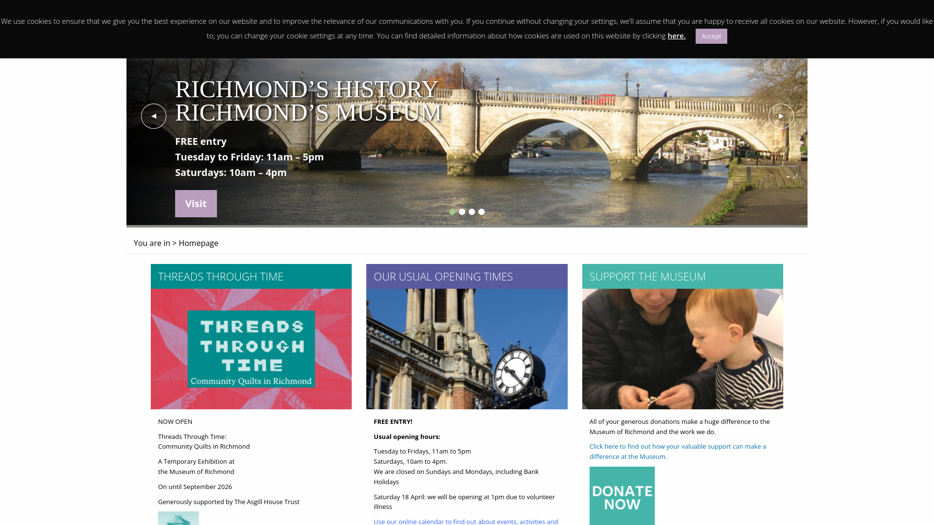 Website screenshot