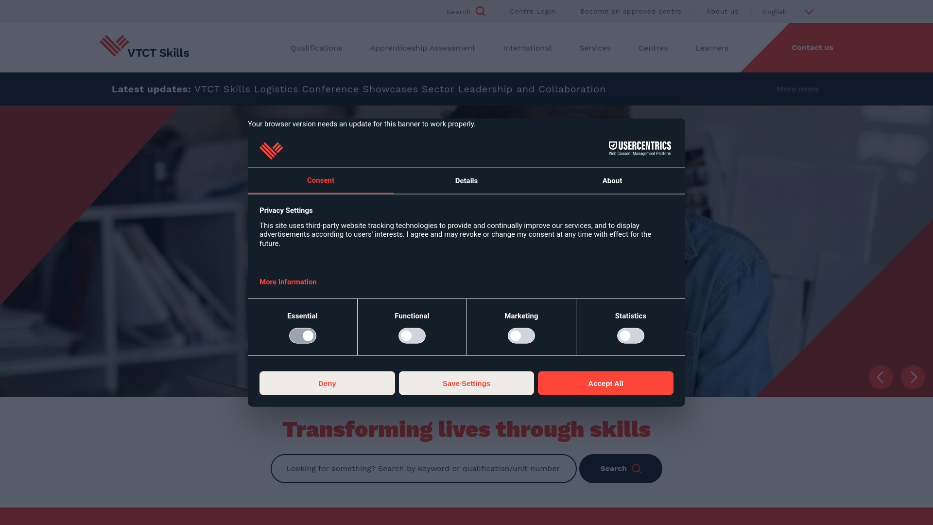 Website screenshot