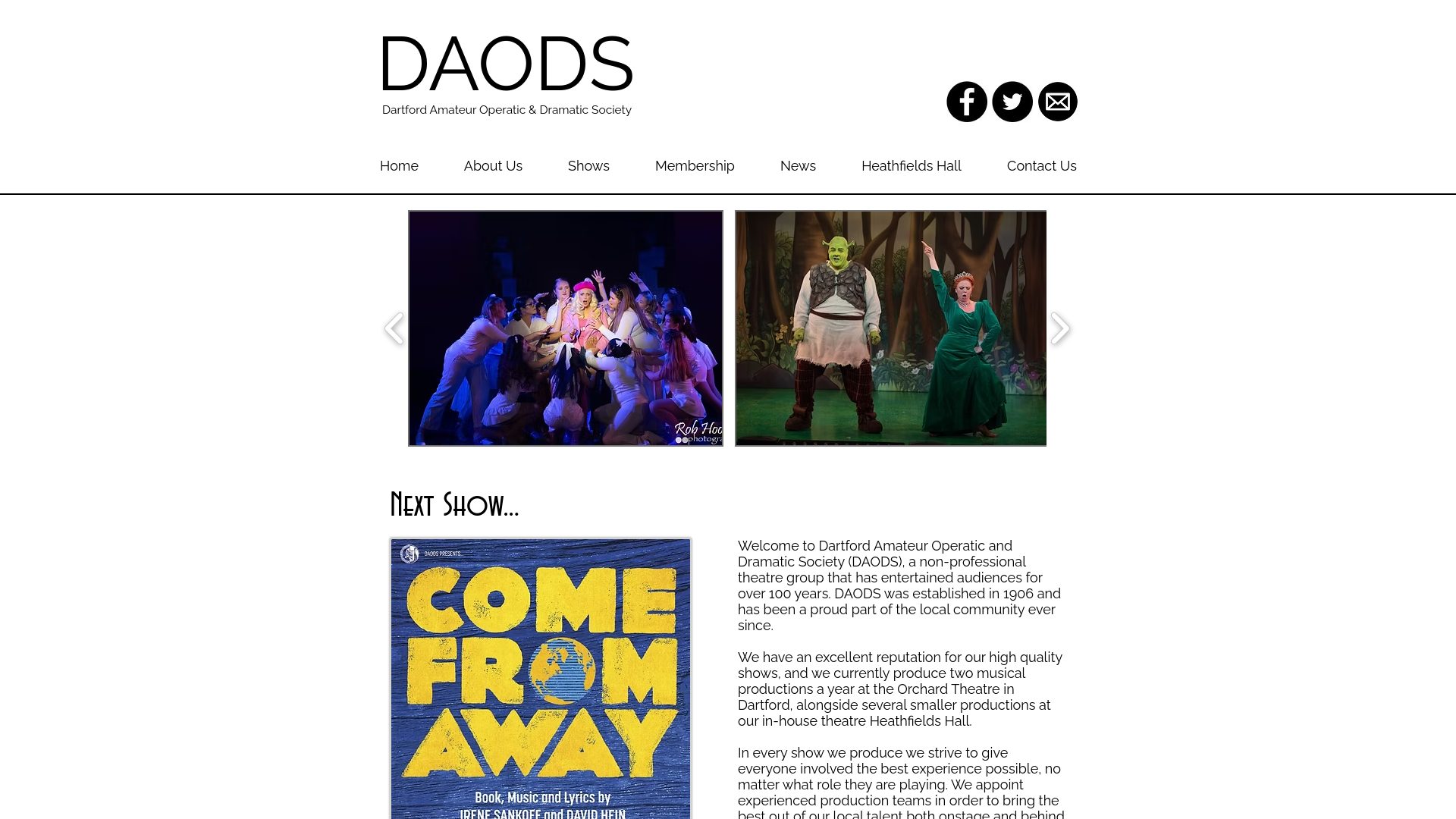 Website screenshot