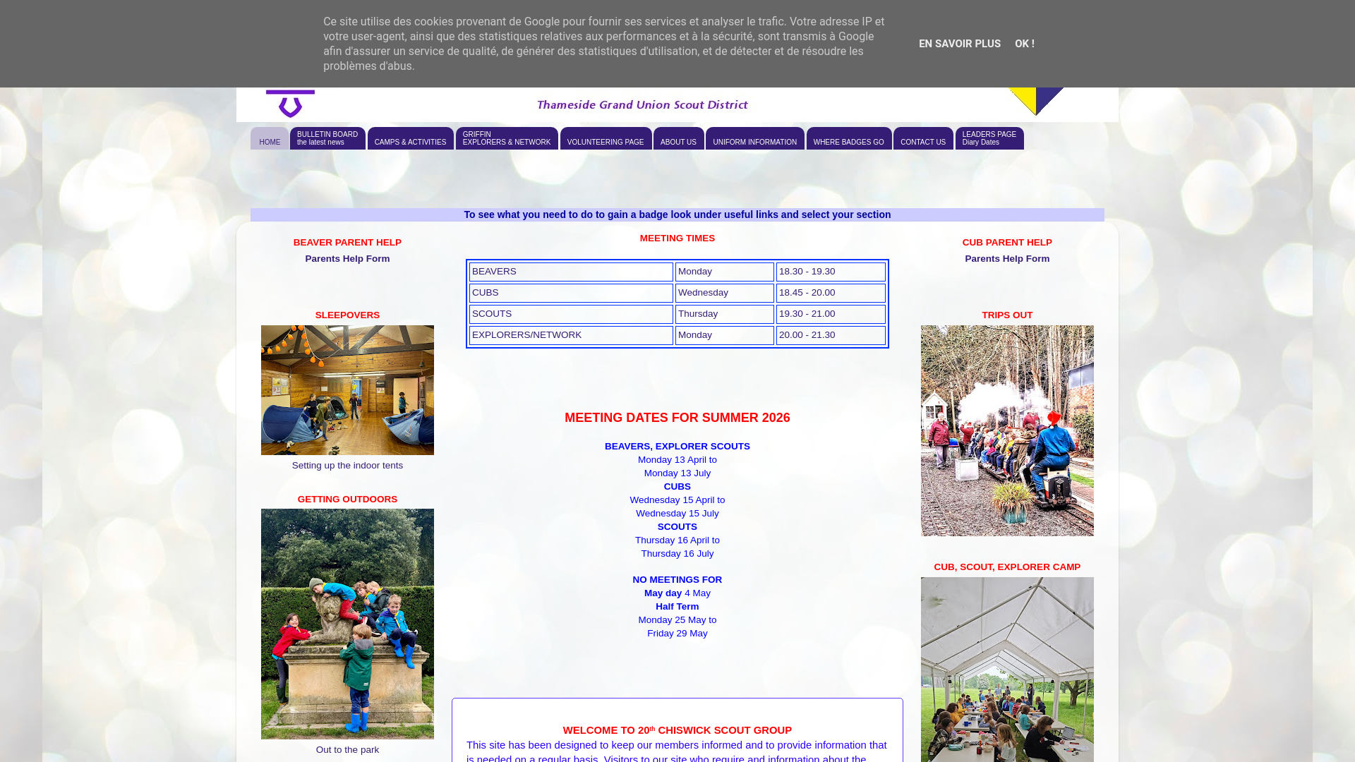 Website screenshot