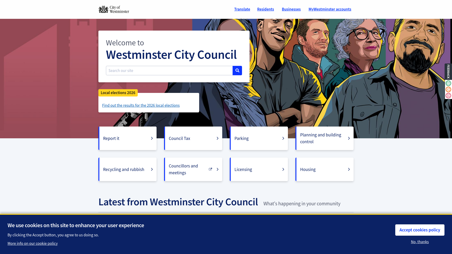 Website screenshot