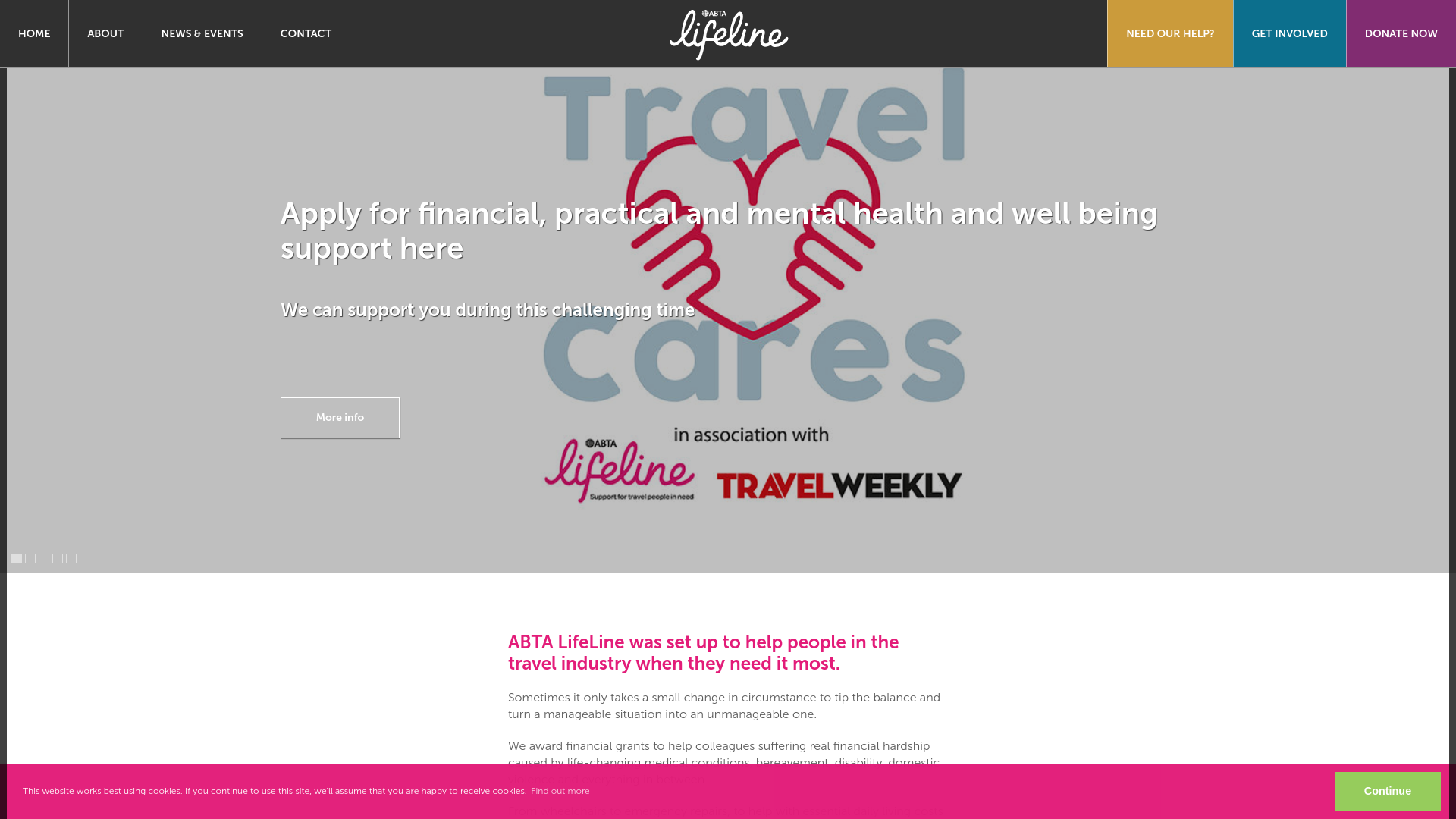 Website screenshot