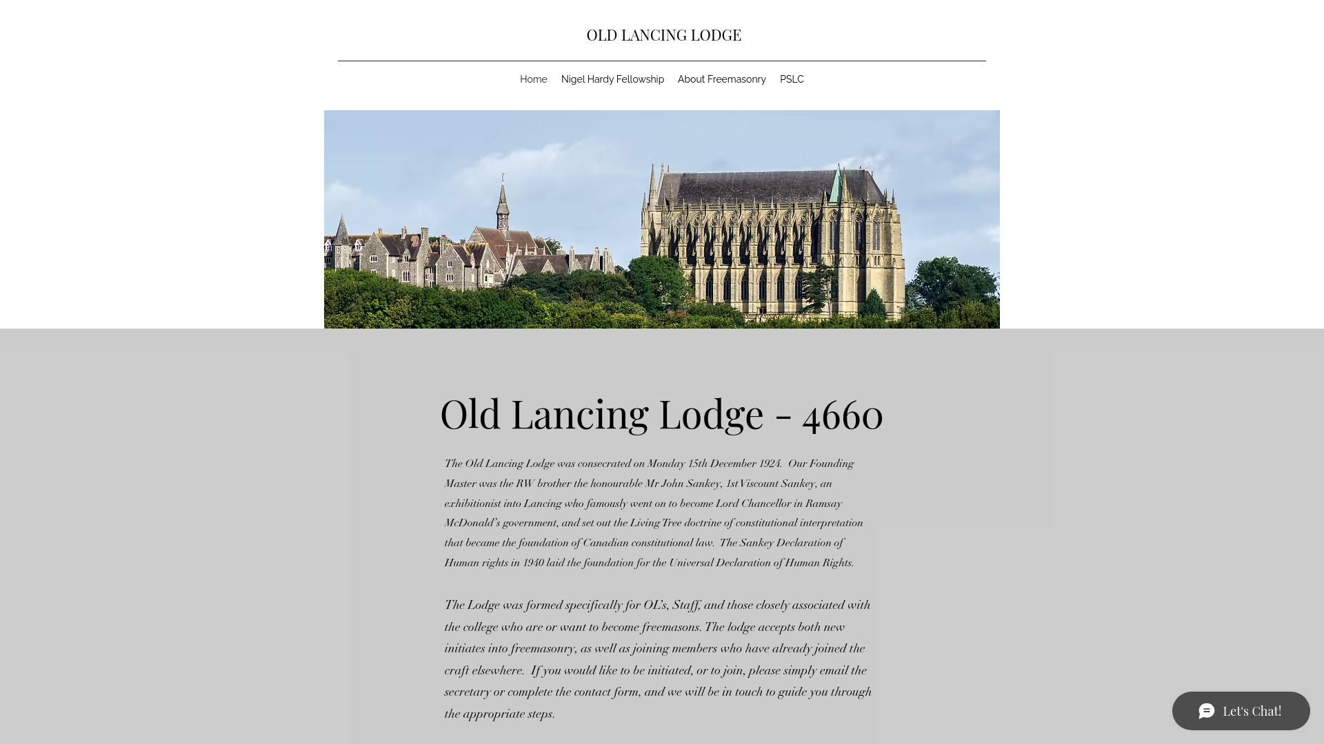 Website screenshot