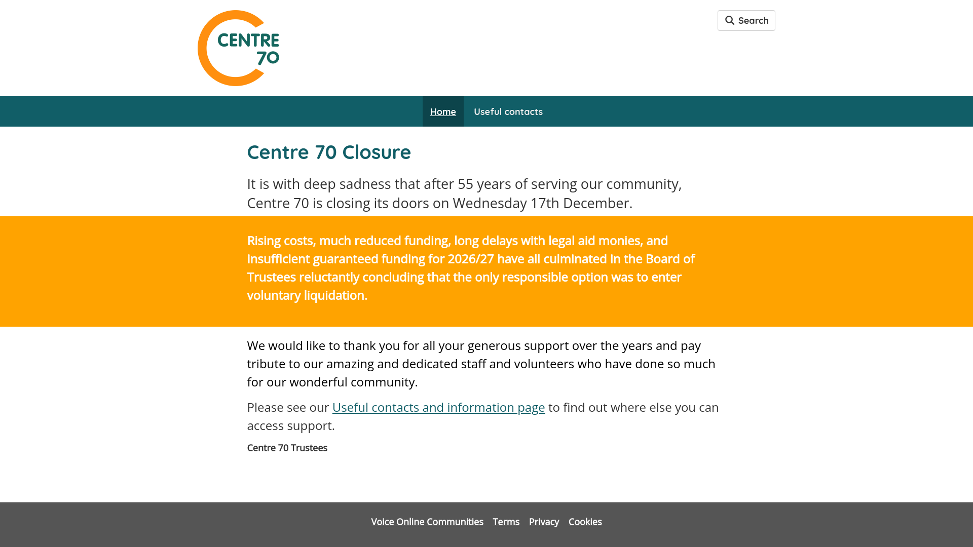 Website screenshot