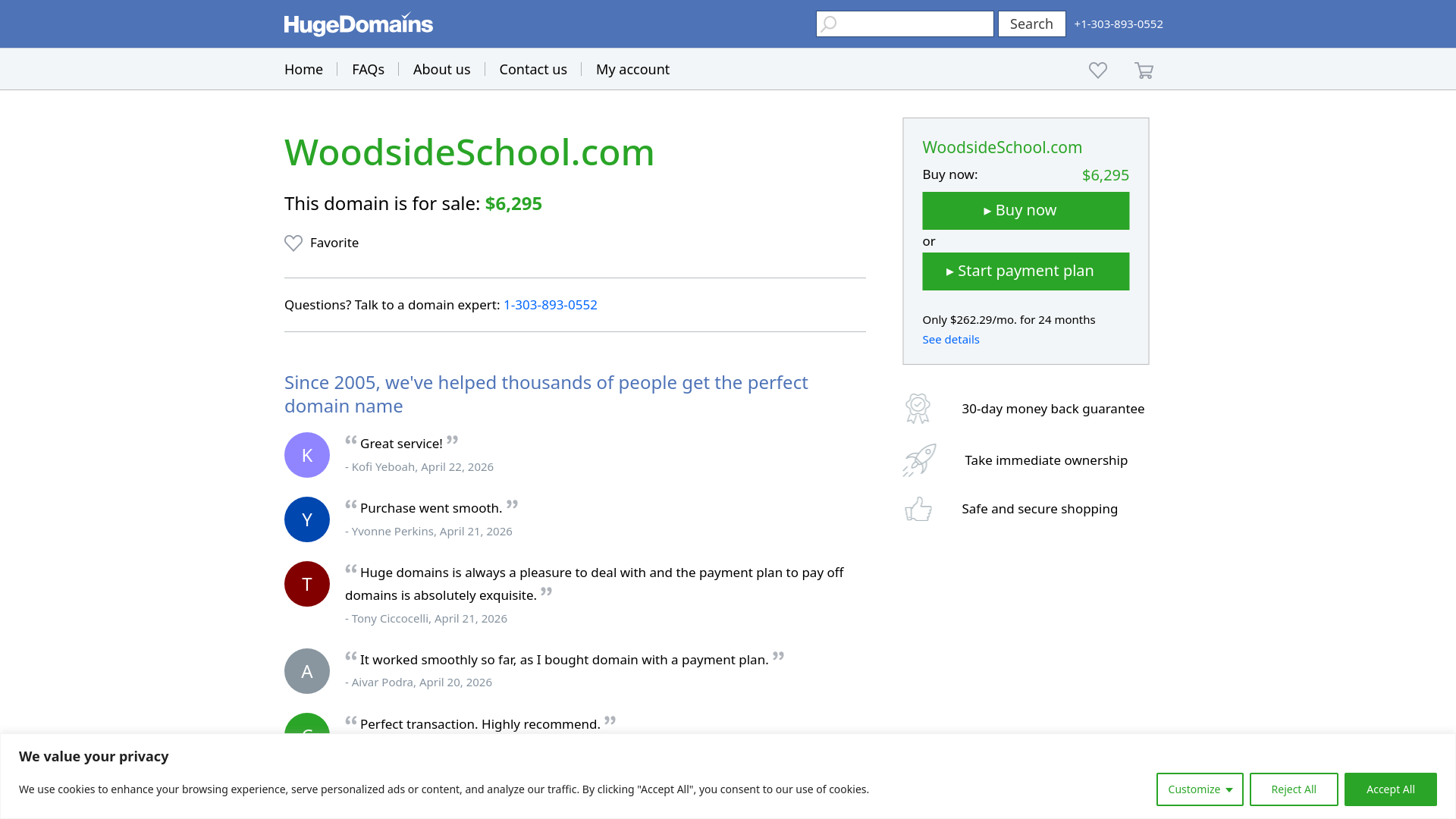 Website screenshot