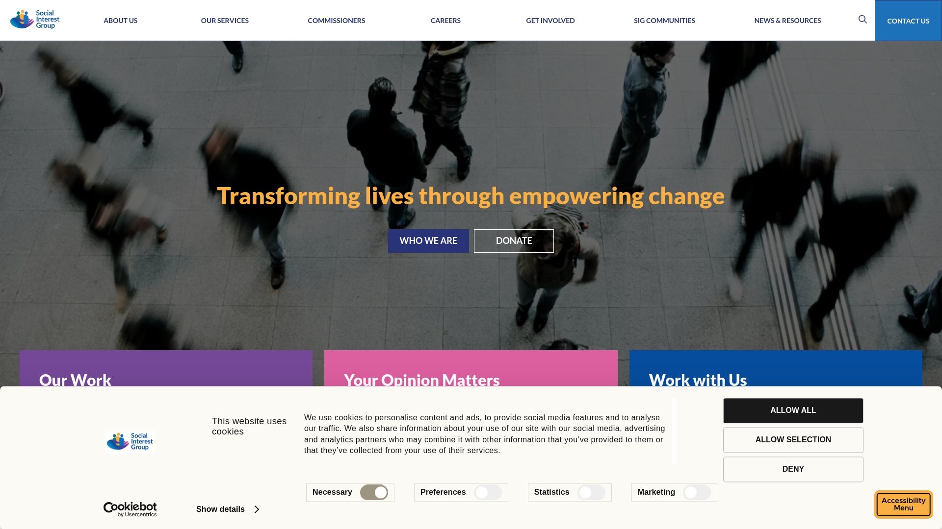 Website screenshot