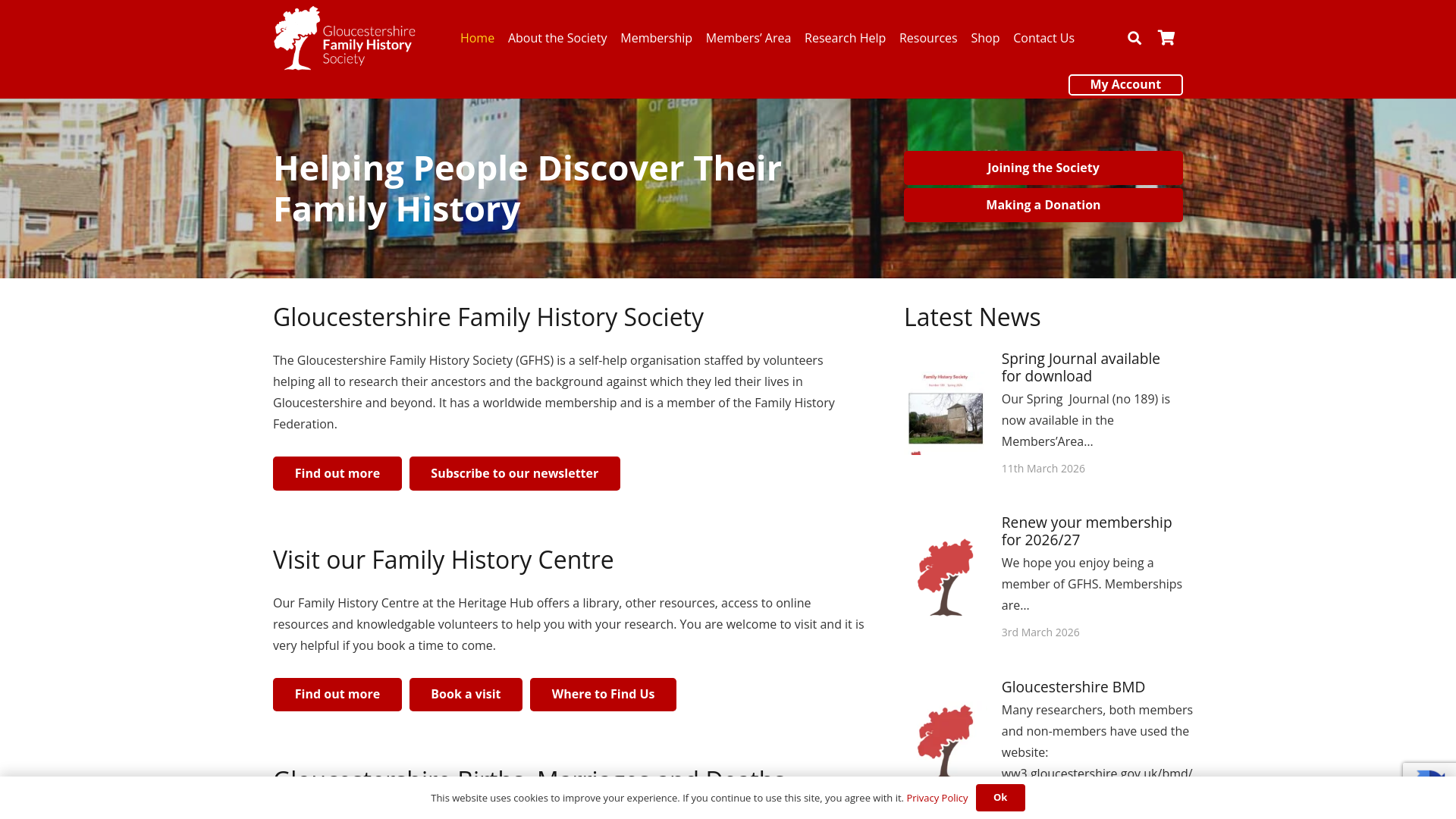 Website screenshot