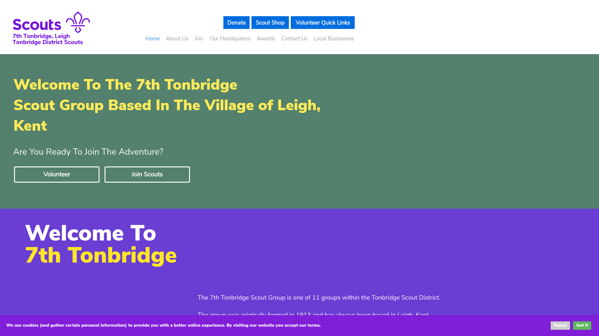 Website screenshot