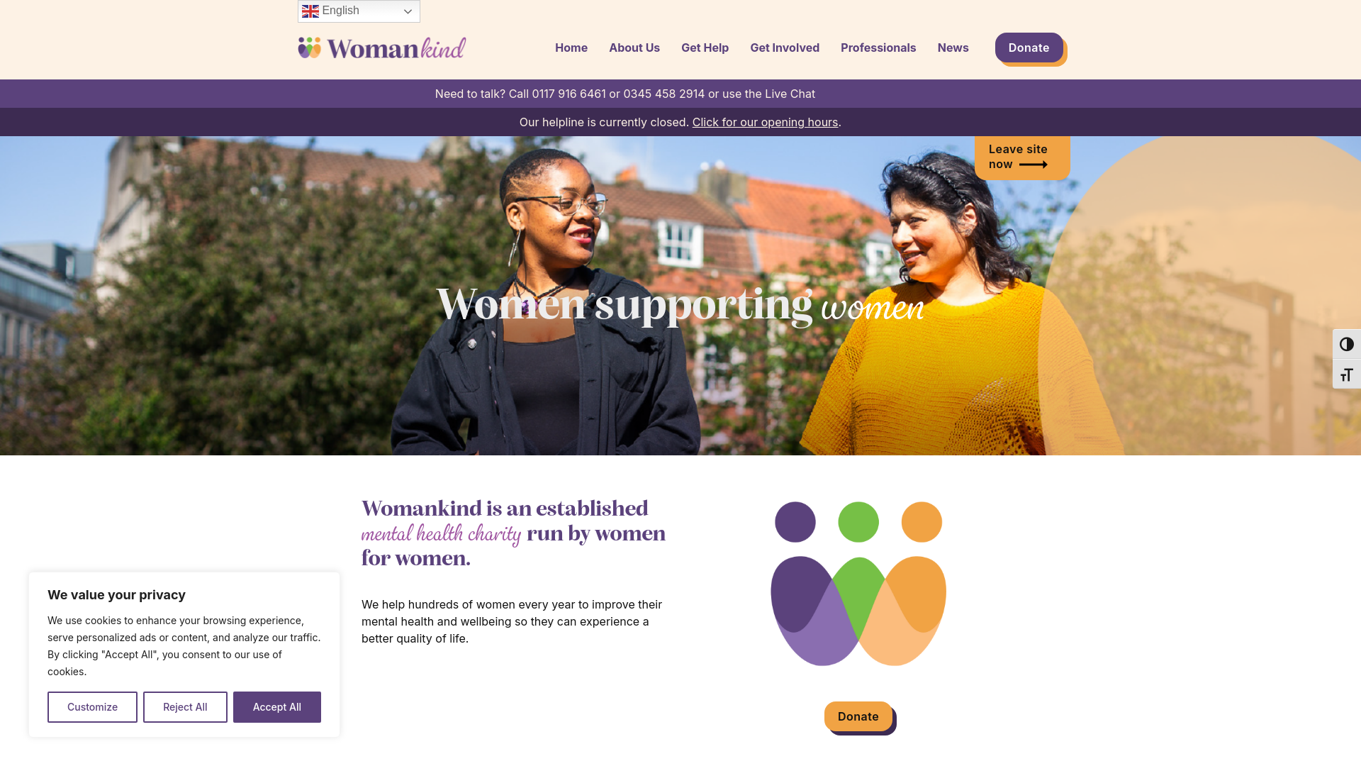 Website screenshot