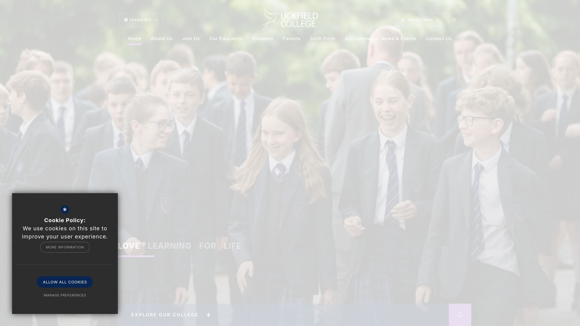 Website screenshot