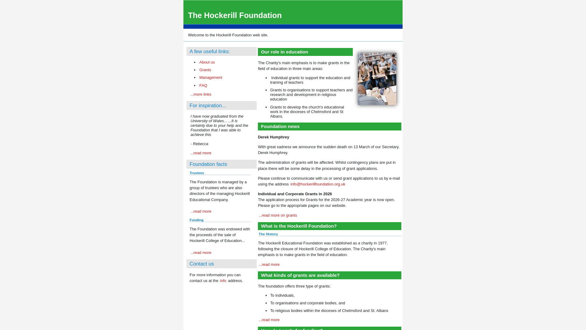Website screenshot
