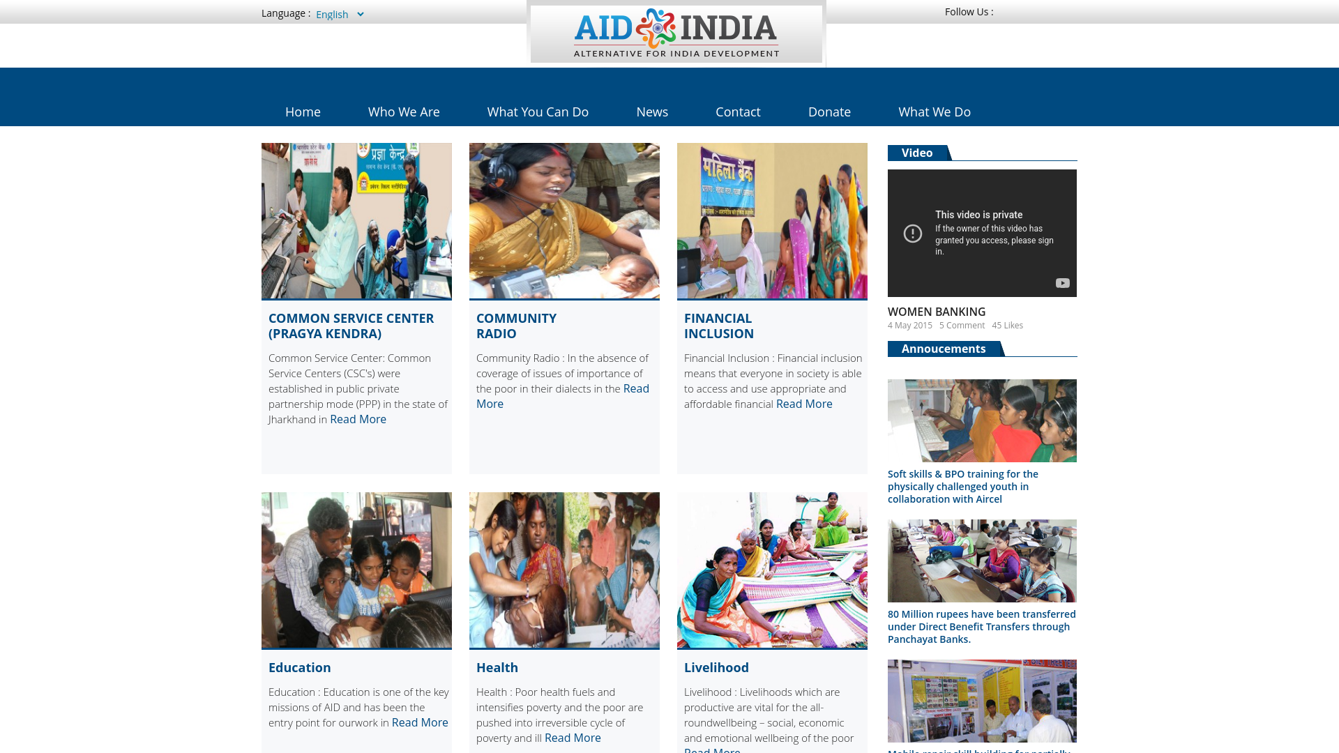 Website screenshot