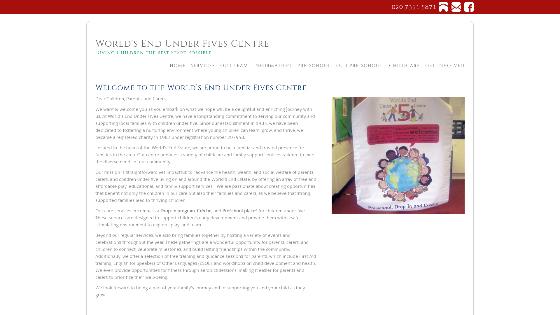 Website screenshot
