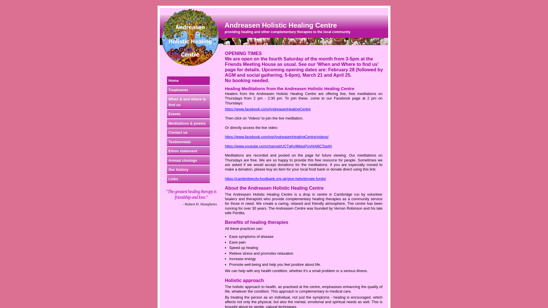 Website screenshot
