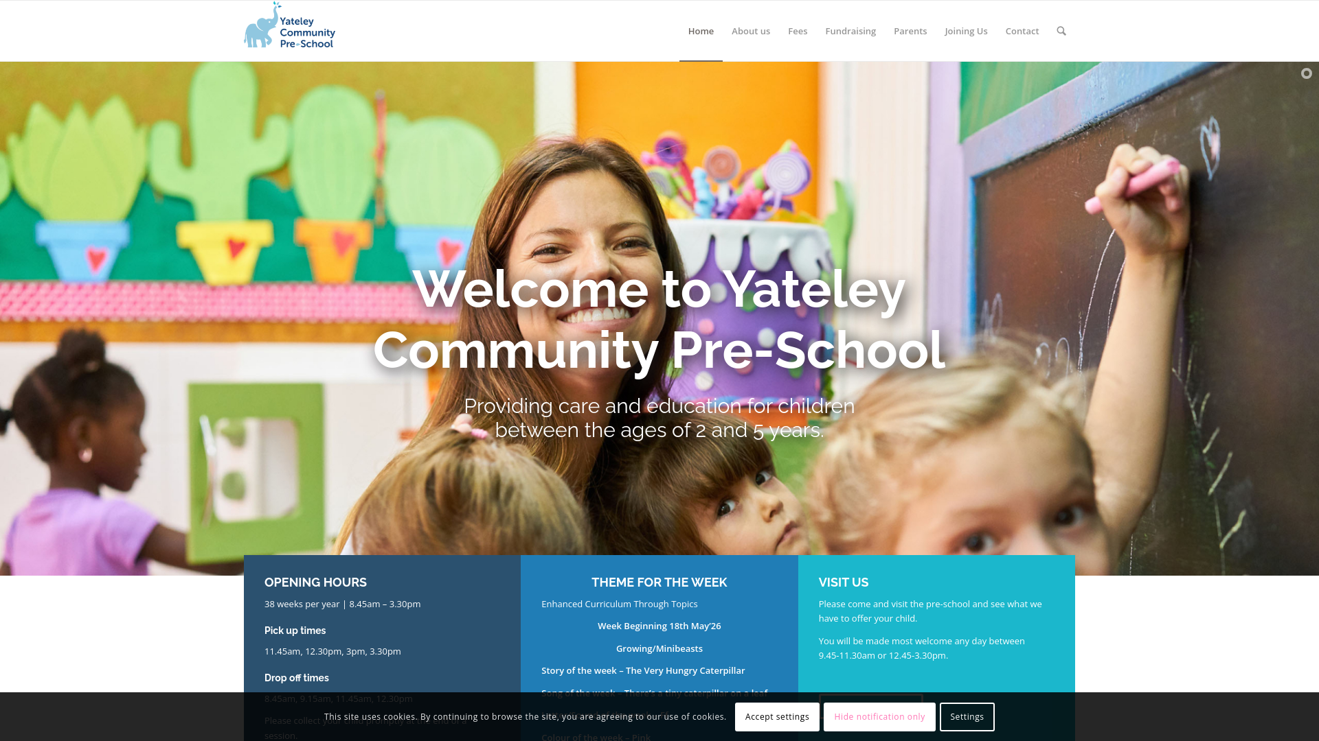 Website screenshot