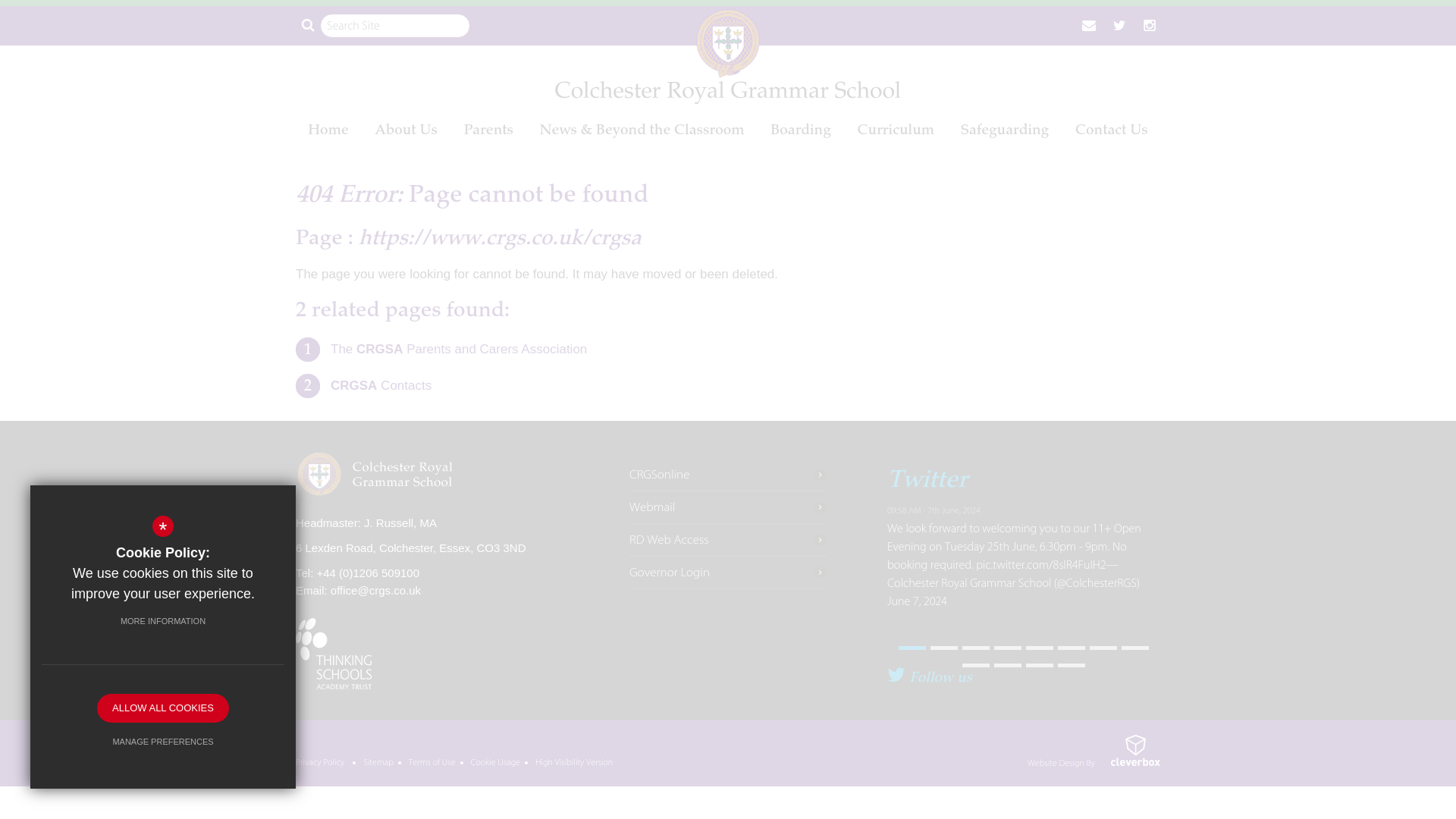 Website screenshot