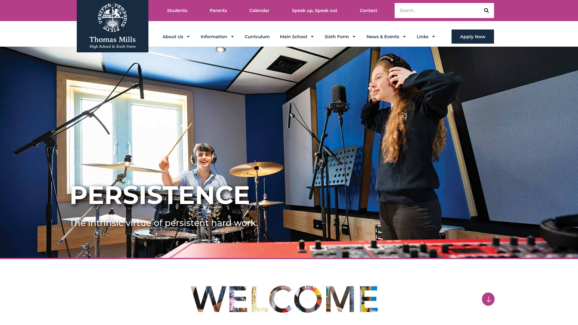 Website screenshot