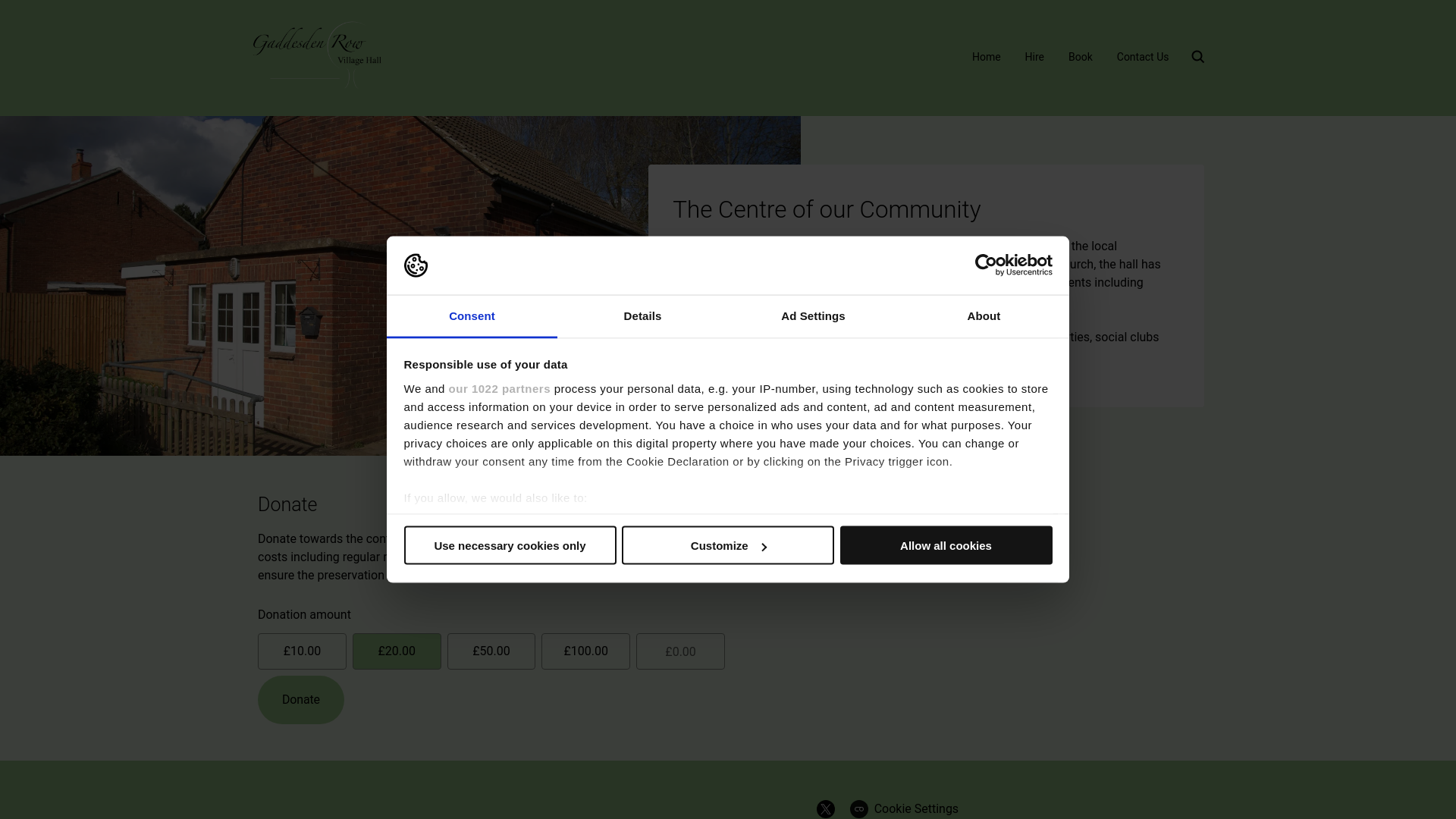 Website screenshot