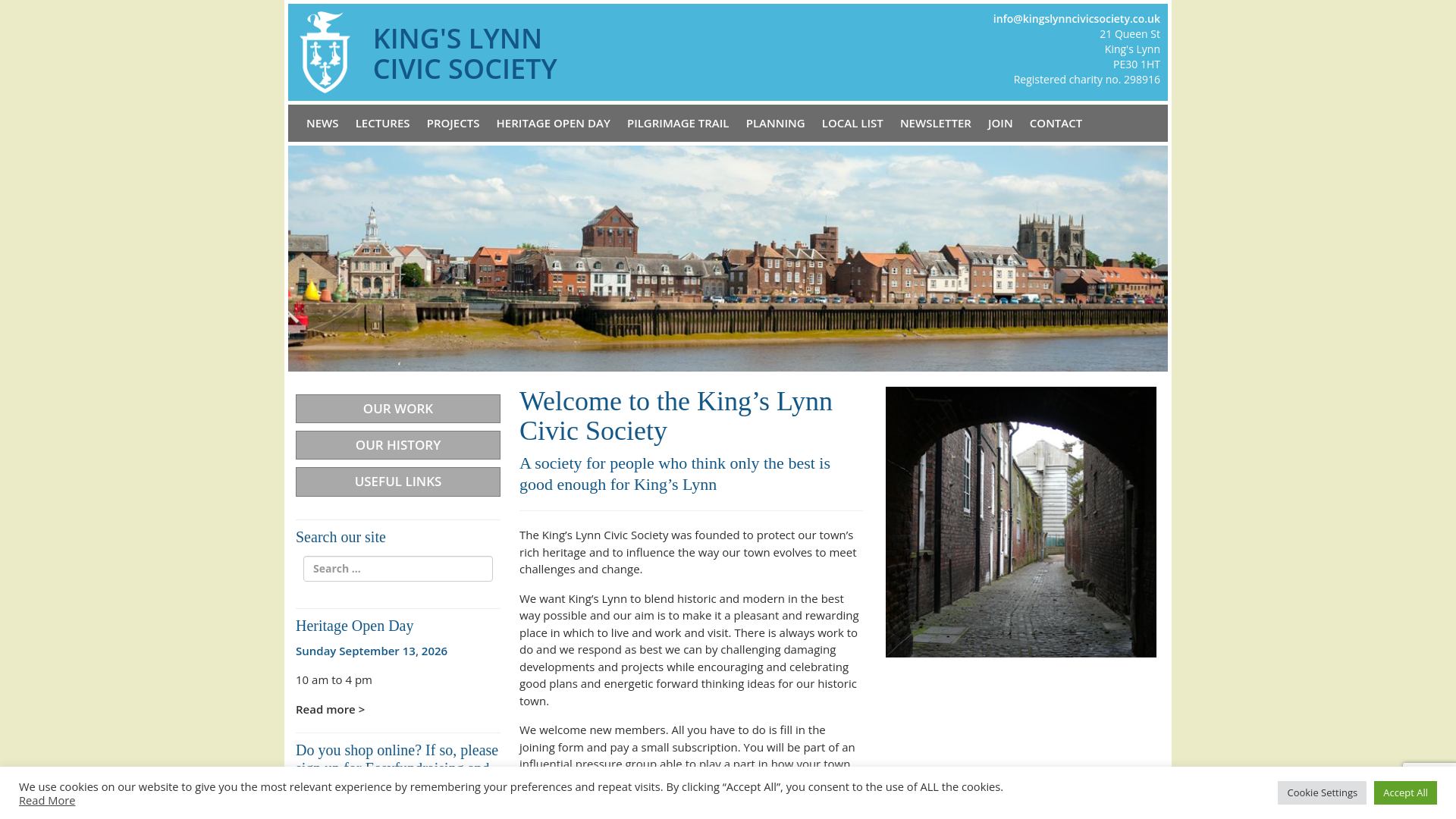 Website screenshot