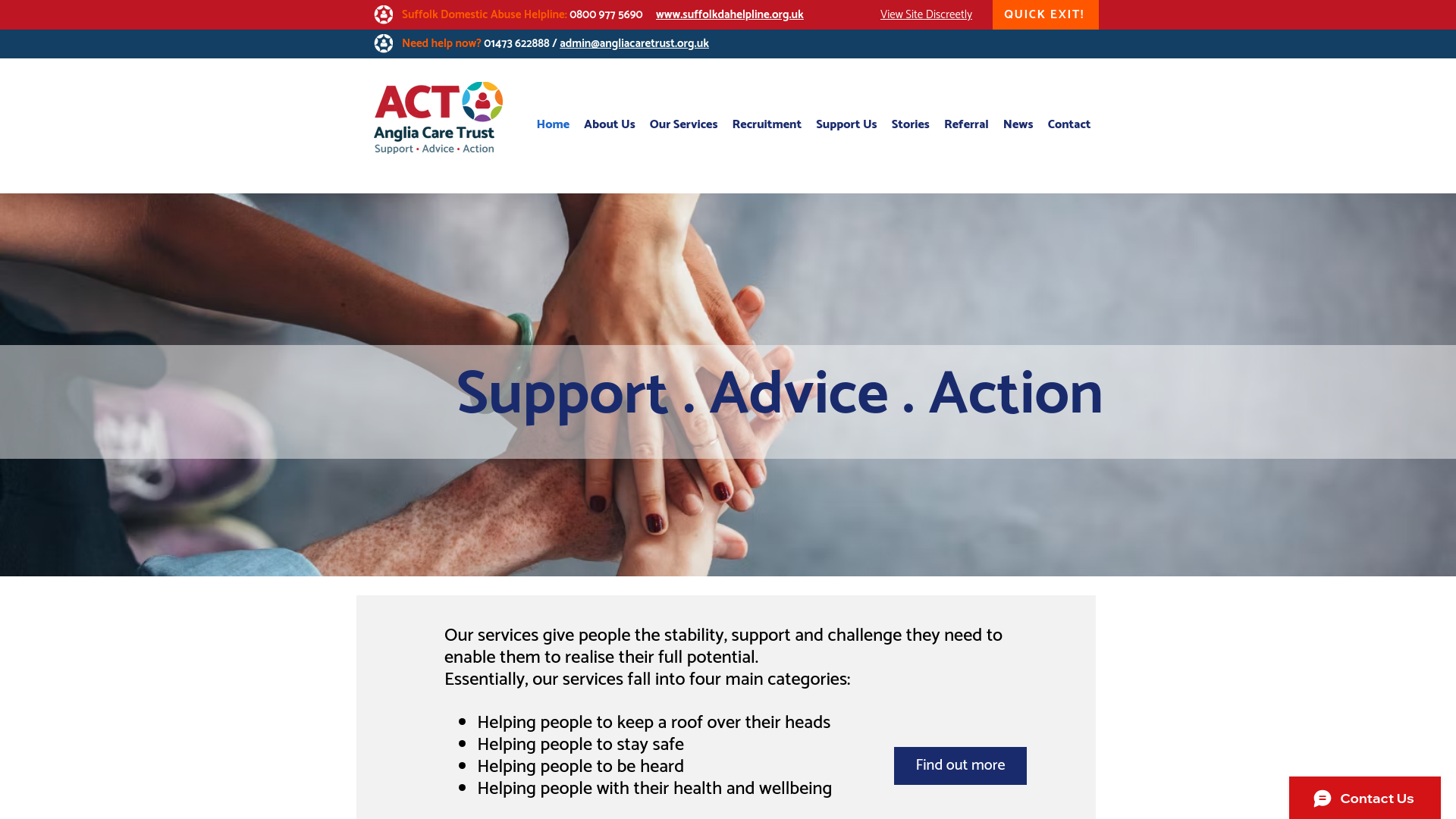 Website screenshot