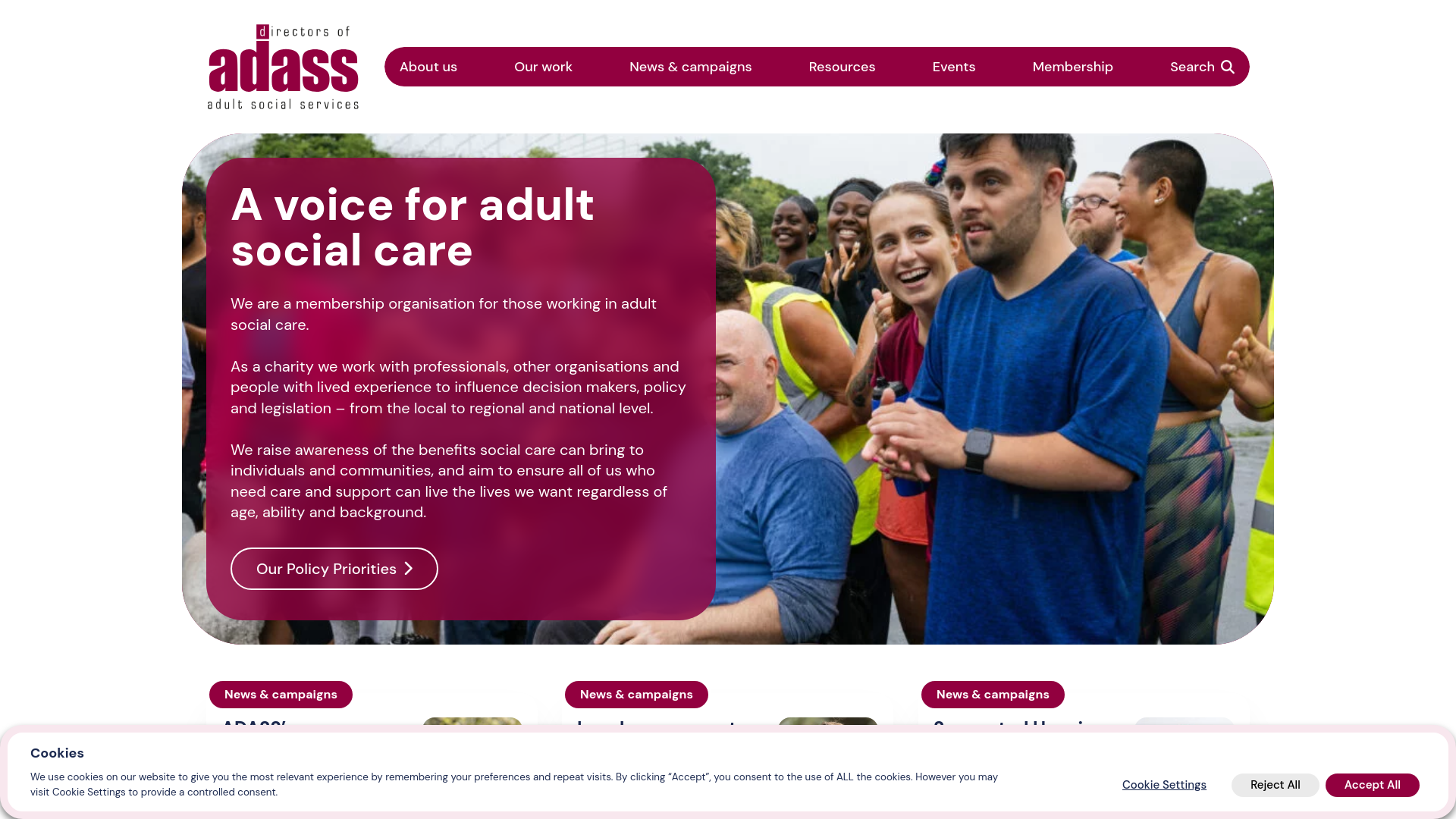 Website screenshot