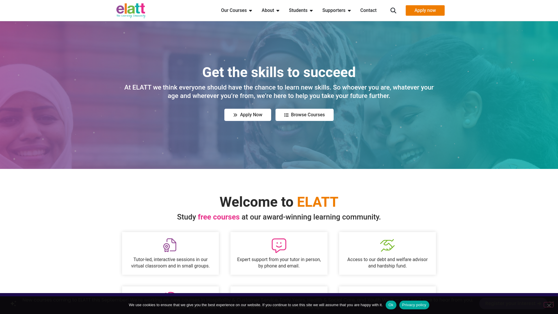 Website screenshot