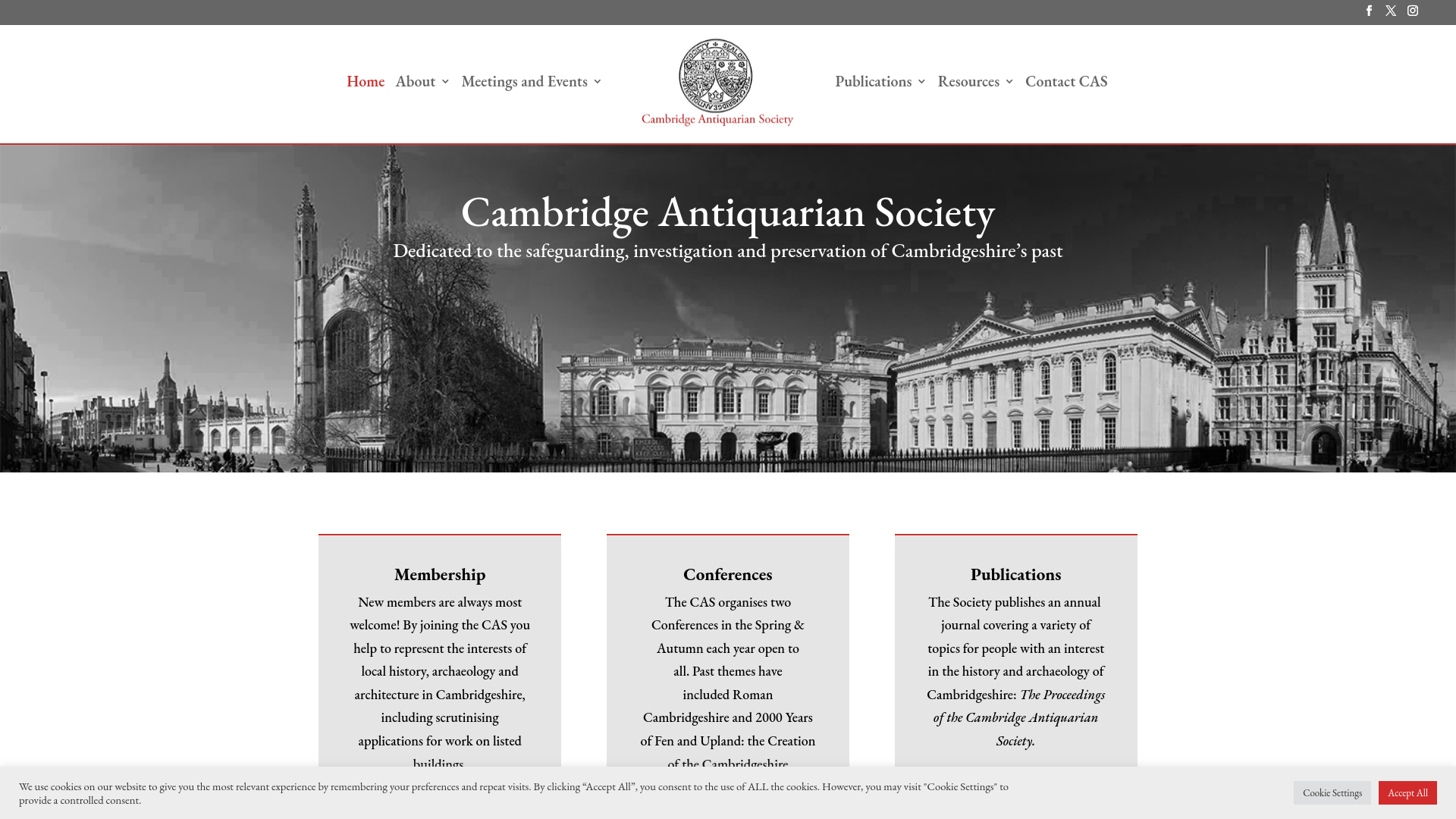 Website screenshot