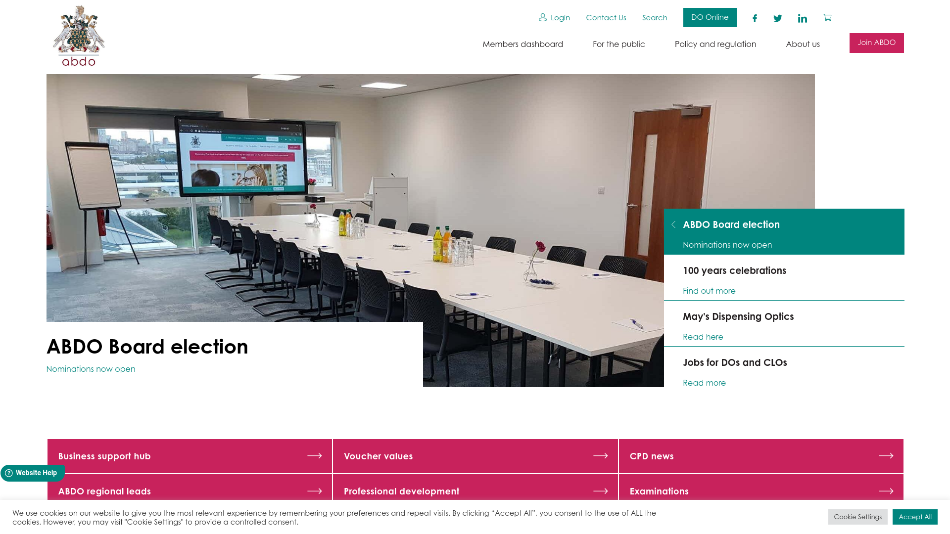 Website screenshot
