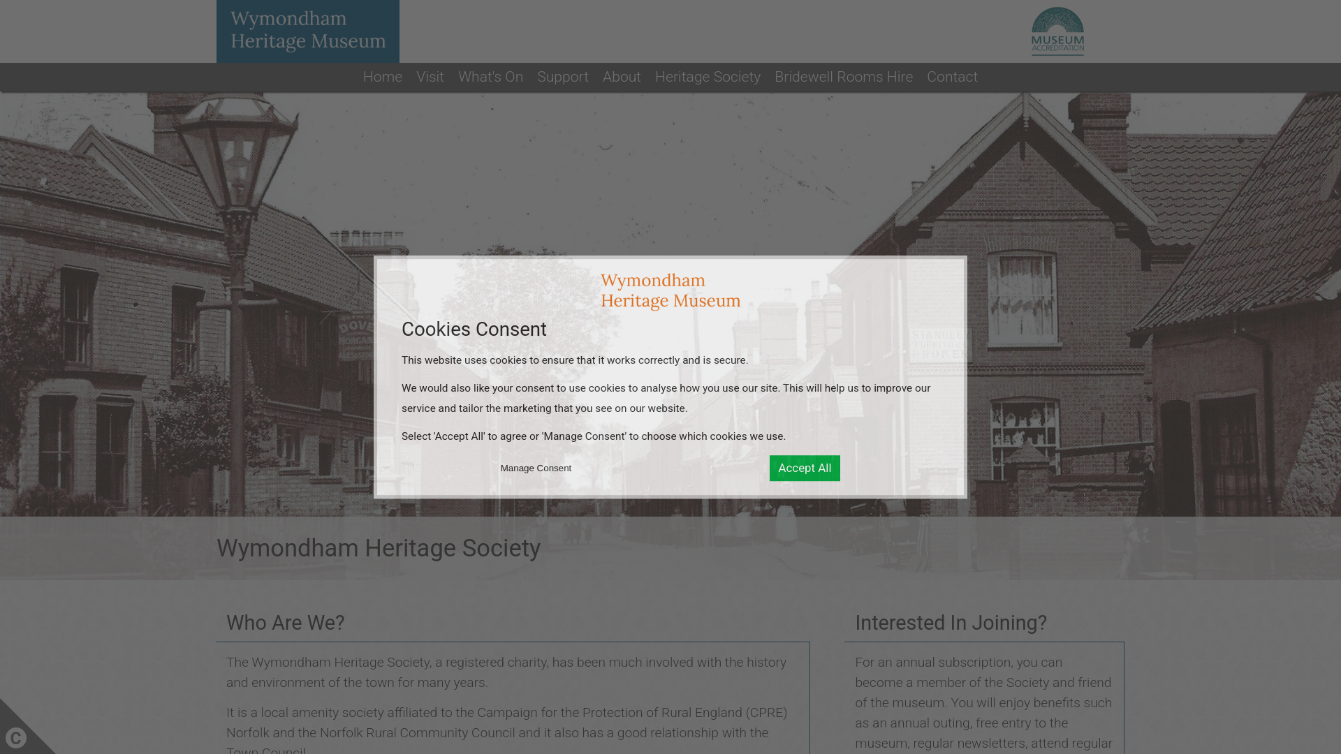 Website screenshot
