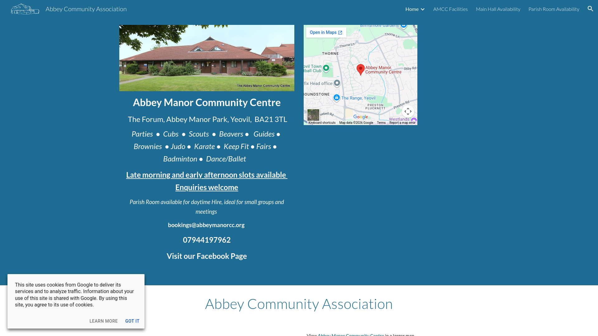 Website screenshot