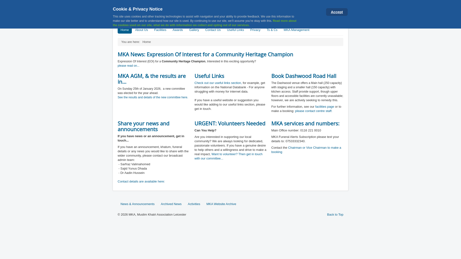Website screenshot